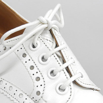 Tricker's Burton Leather Wingtip Shoes White Sneakers Size 6.5