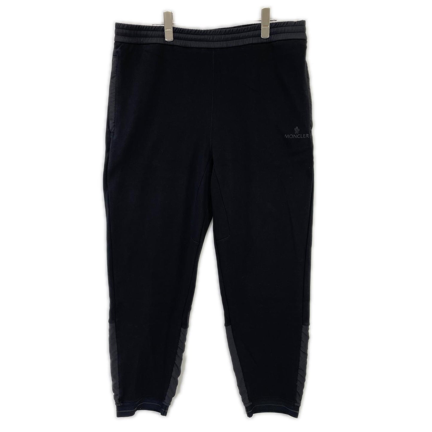 MONCLER Black Cotton Pantalone Lungo Pants Size L