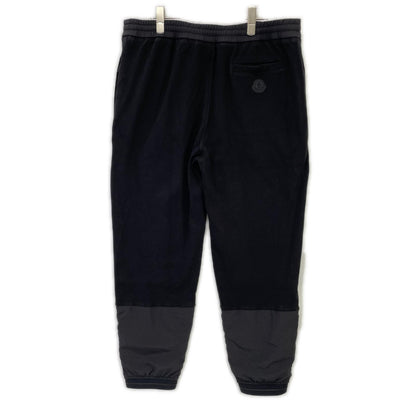 MONCLER Black Cotton Pantalone Lungo Pants Size L