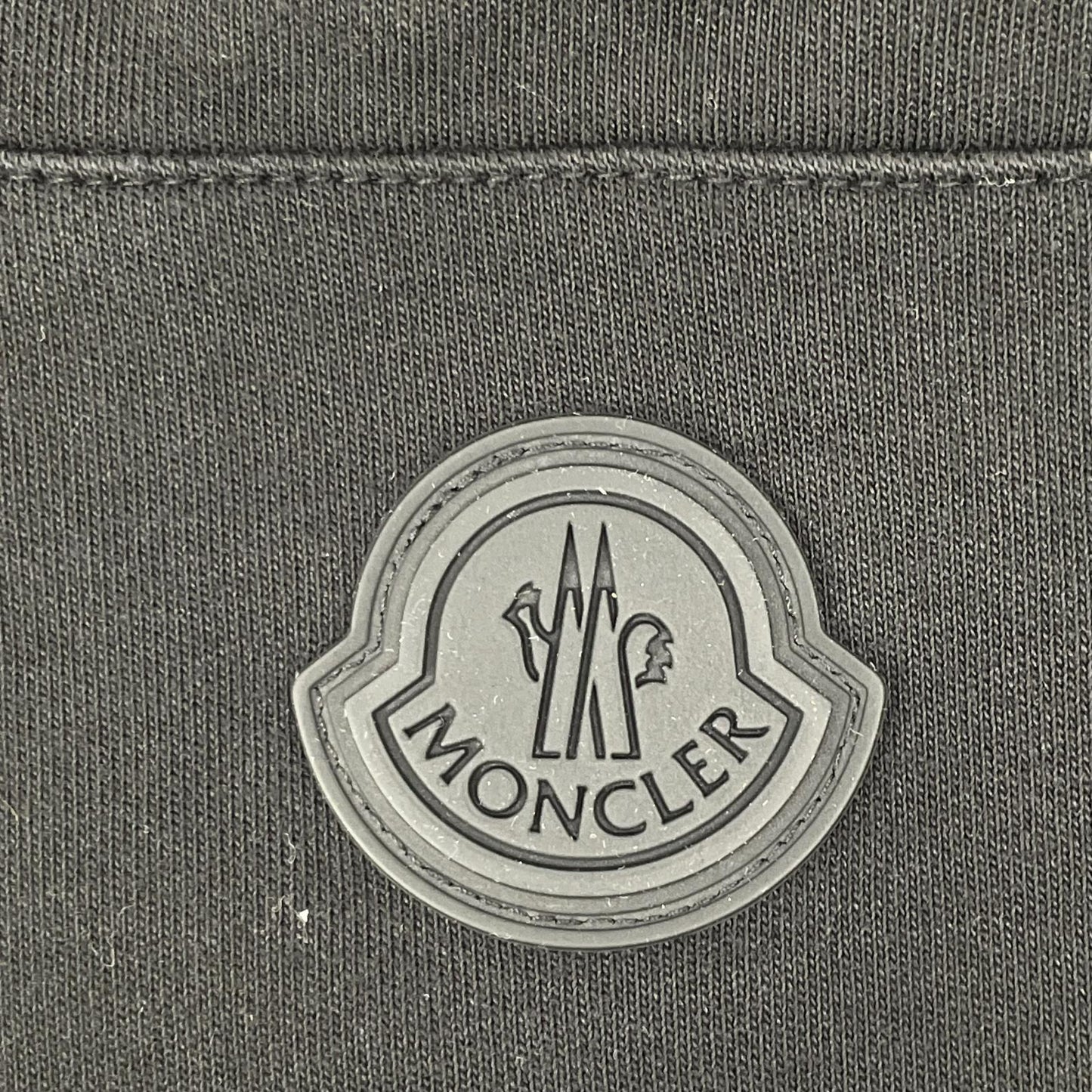 MONCLER Black Cotton Pantalone Lungo Pants Size L
