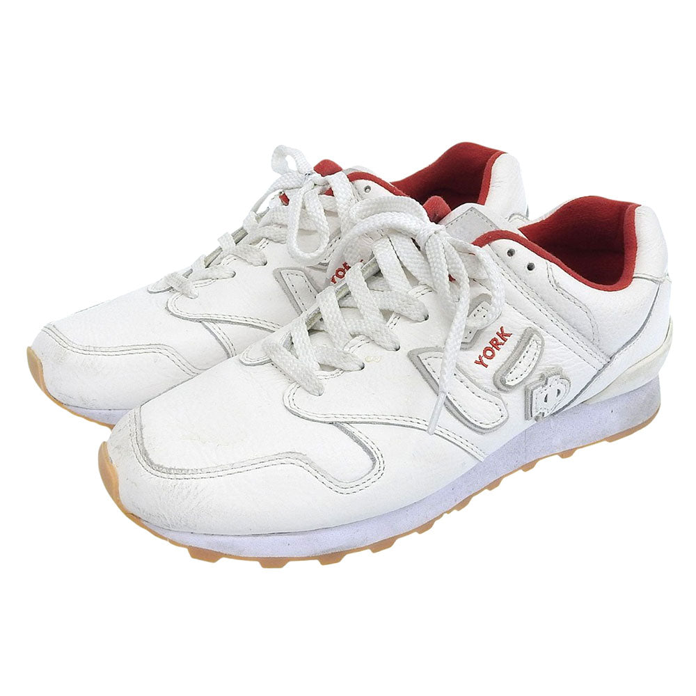 sangacio NYORK MANHATTAN Leather White Red Sneakers Size 8(US)