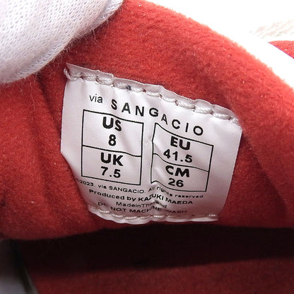 sangacio NYORK MANHATTAN Leather White Red Sneakers Size 8(US)