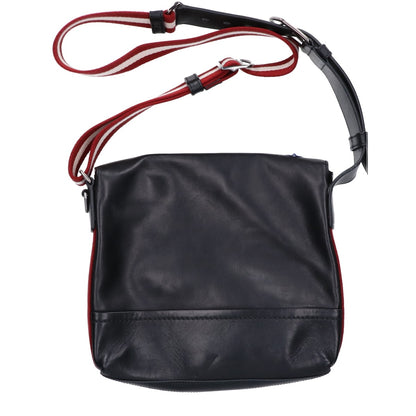 BALLY Leather Patch Shoulder Bag ONE SIZE Size ONE SIZE