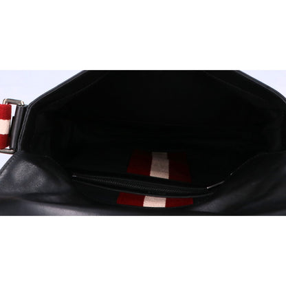 BALLY Leather Patch Shoulder Bag ONE SIZE Size ONE SIZE