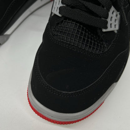 NIKE Air Jordan 4 Retro High-top Sneakers Red Grey Size 28