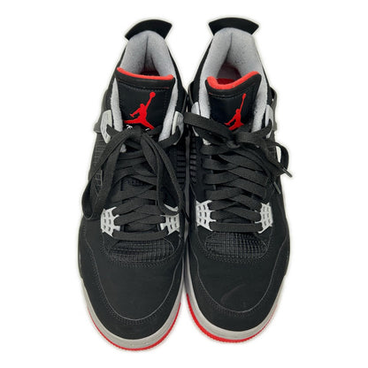NIKE Air Jordan 4 Retro High-top Sneakers Red Grey Size 28