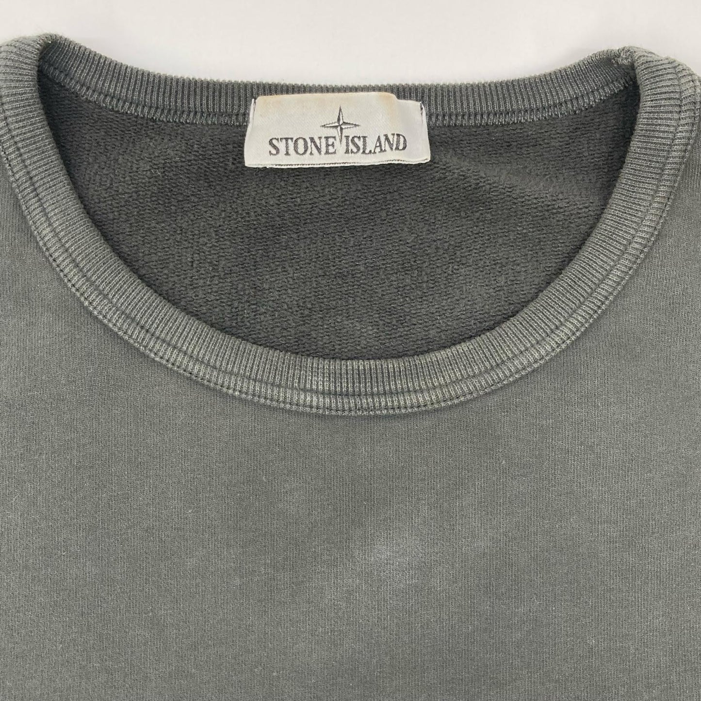 STONE ISLAND Patch Fleece Lined Sweatshirt Grey Size L
