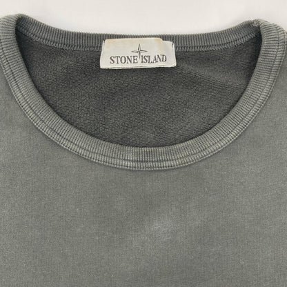 STONE ISLAND Patch Fleece Lined Sweatshirt Grey Size L