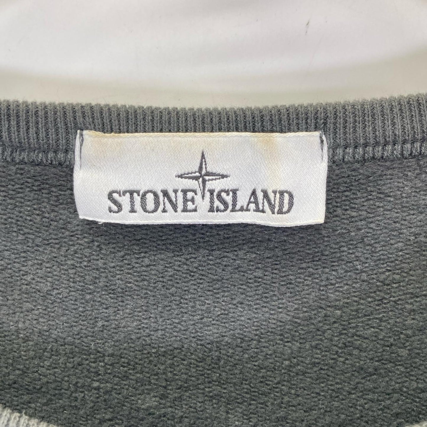 STONE ISLAND Patch Fleece Lined Sweatshirt Grey Size L