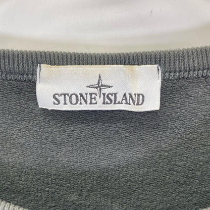 STONE ISLAND Patch Fleece Lined Sweatshirt Grey Size L