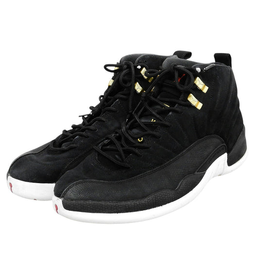 NIKE Air Jordan 12 Reverse Taxi Sneakers Black Size 10(US)