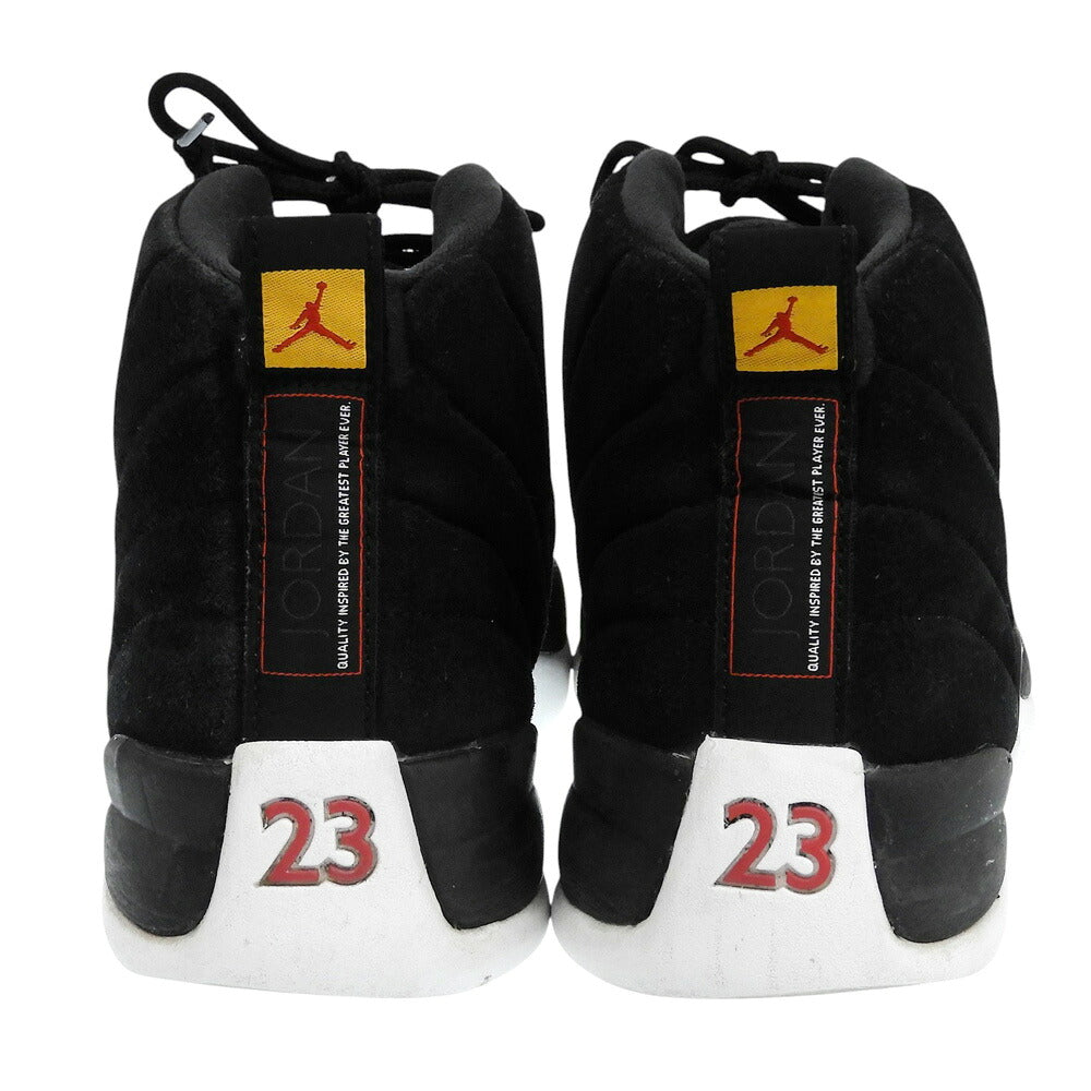 NIKE Air Jordan 12 Reverse Taxi Sneakers Black Size 10(US)