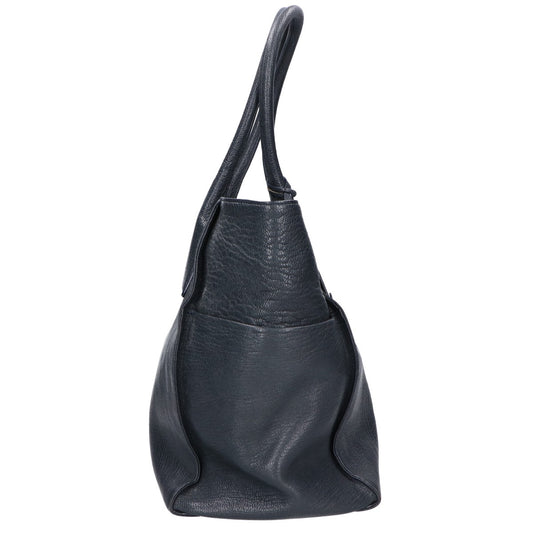 TOFF&LOADSTONE Reize M Goatskin Tote Bag Navy Size M