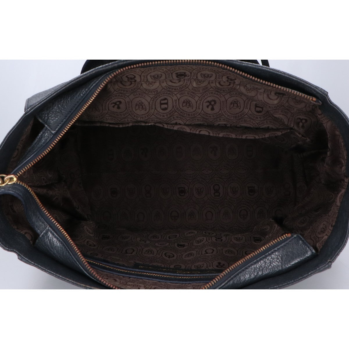 TOFF&LOADSTONE Reize M Goatskin Tote Bag Navy Size M