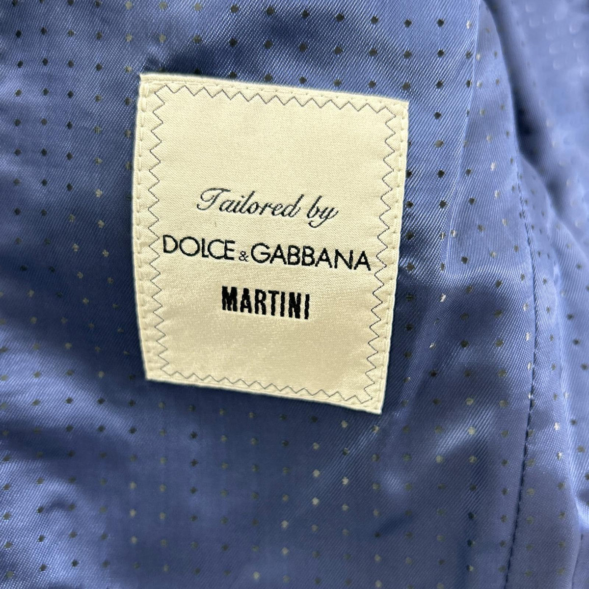 DOLCE&GABBANA Martini Wool 3-Piece Suit Blue Size 46
