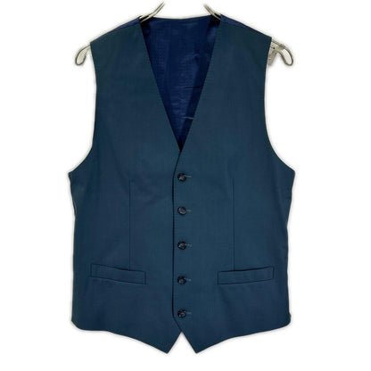 DOLCE&GABBANA Martini Wool 3-Piece Suit Blue Size 46