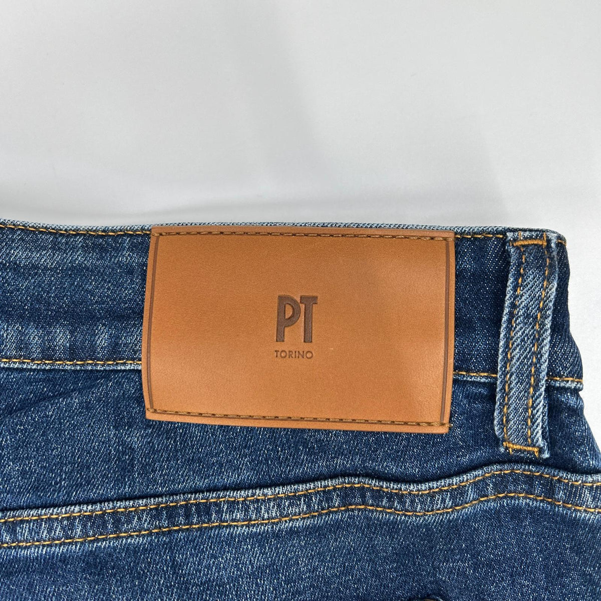 PT TORINO Washed Blue SWING Super Slim Fit Cotton Size 36