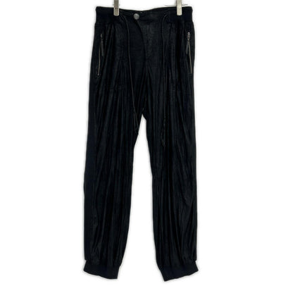 14th addiction Faux Leather Concho Fringe Pants Black Size 2