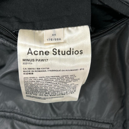 ACNE STUDIOS FW17 Minus Gloss Down Jacket Black Size 44