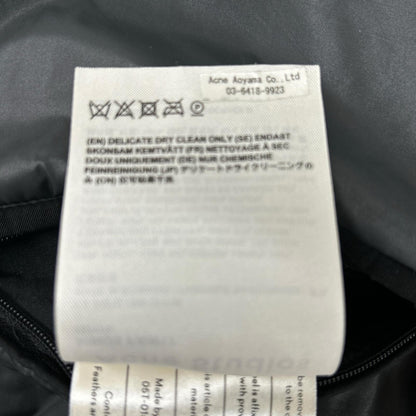 ACNE STUDIOS FW17 Minus Gloss Down Jacket Black Size 44