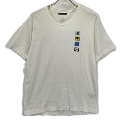 ACNE STUDIOS Animal Patch Cotton T-Shirt White Size S