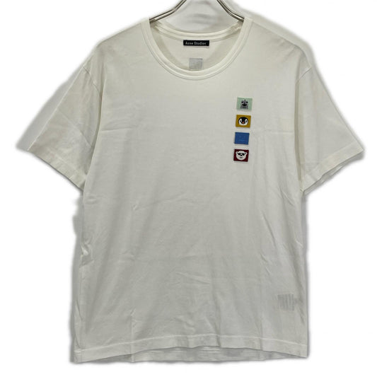 ACNE STUDIOS Animal Patch Cotton T-Shirt White Size S