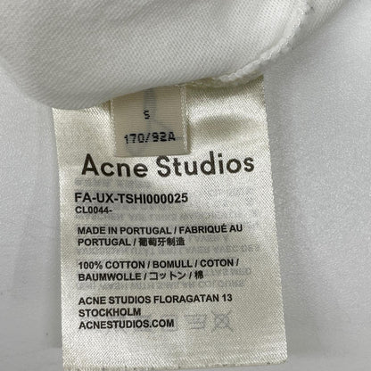 ACNE STUDIOS Animal Patch Cotton T-Shirt White Size S