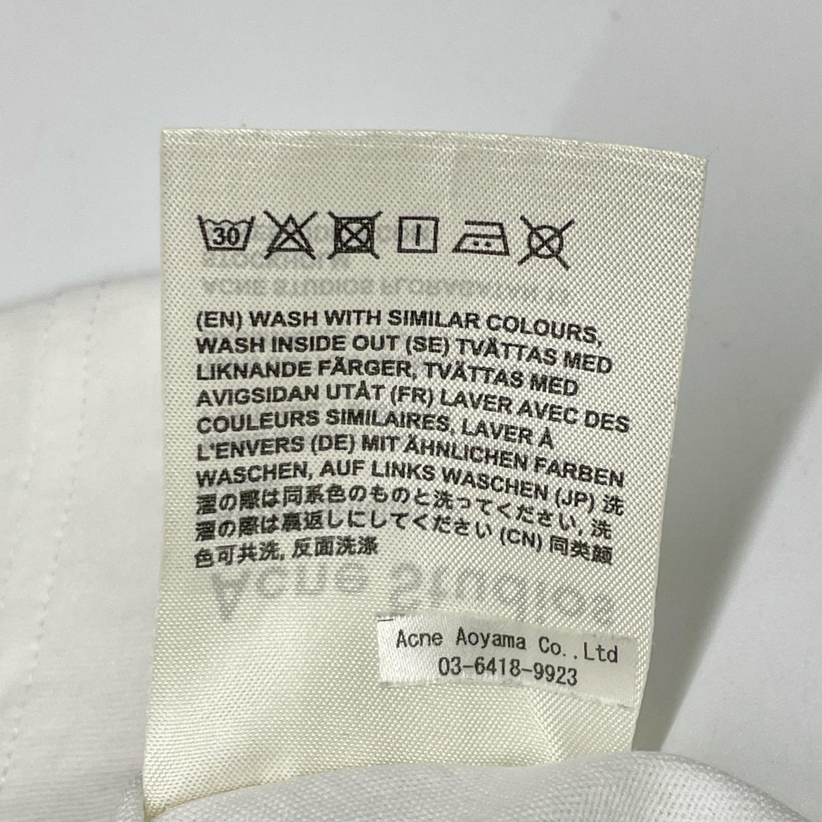 ACNE STUDIOS Animal Patch Cotton T-Shirt White Size S