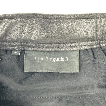 MRP 1piu1uguale3 Coated Stretch Pants Black Size III