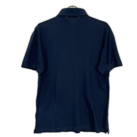 GRAN SASSO Navy Cotton Pique Polo Size 48