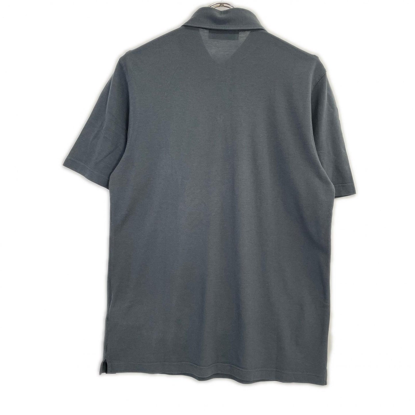 GRAN SASSO Gray Cotton Pique Polo Size 48