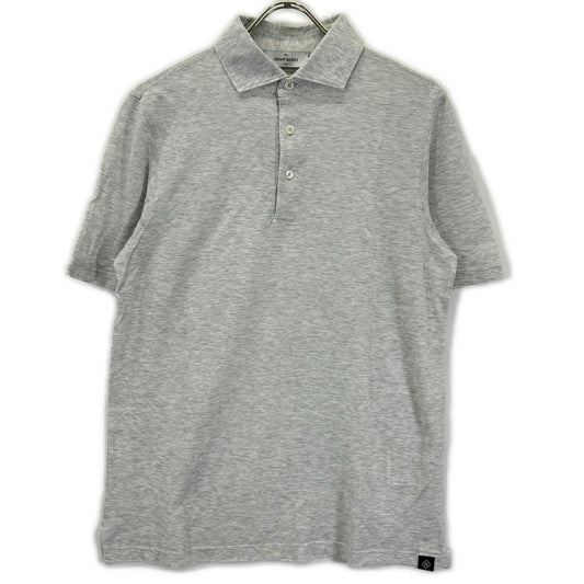 GRAN SASSO Light Gray Cotton Pique Polo Size 48
