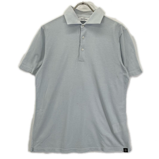 GRAN SASSO Light Blue Cotton Pique Polo Size 48