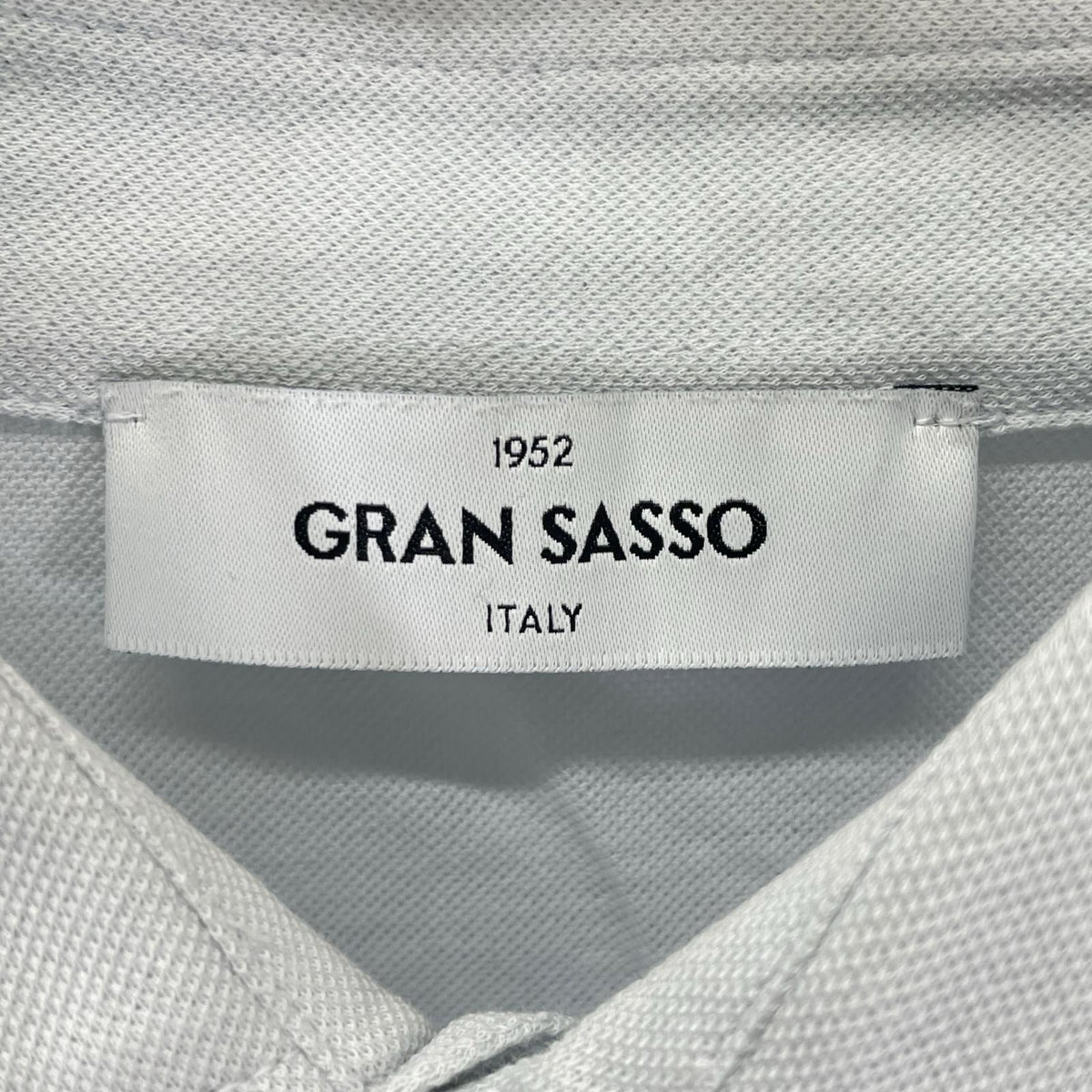 GRAN SASSO Light Blue Cotton Pique Polo Size 48
