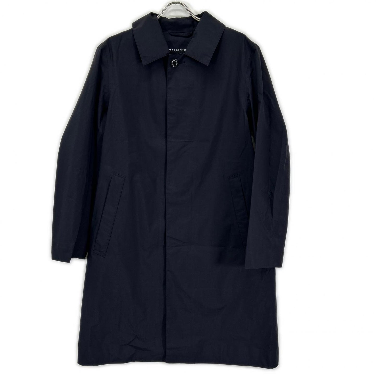 MACKINTOSH GMH-1004 Navy Nylon Mac Coat Size 38