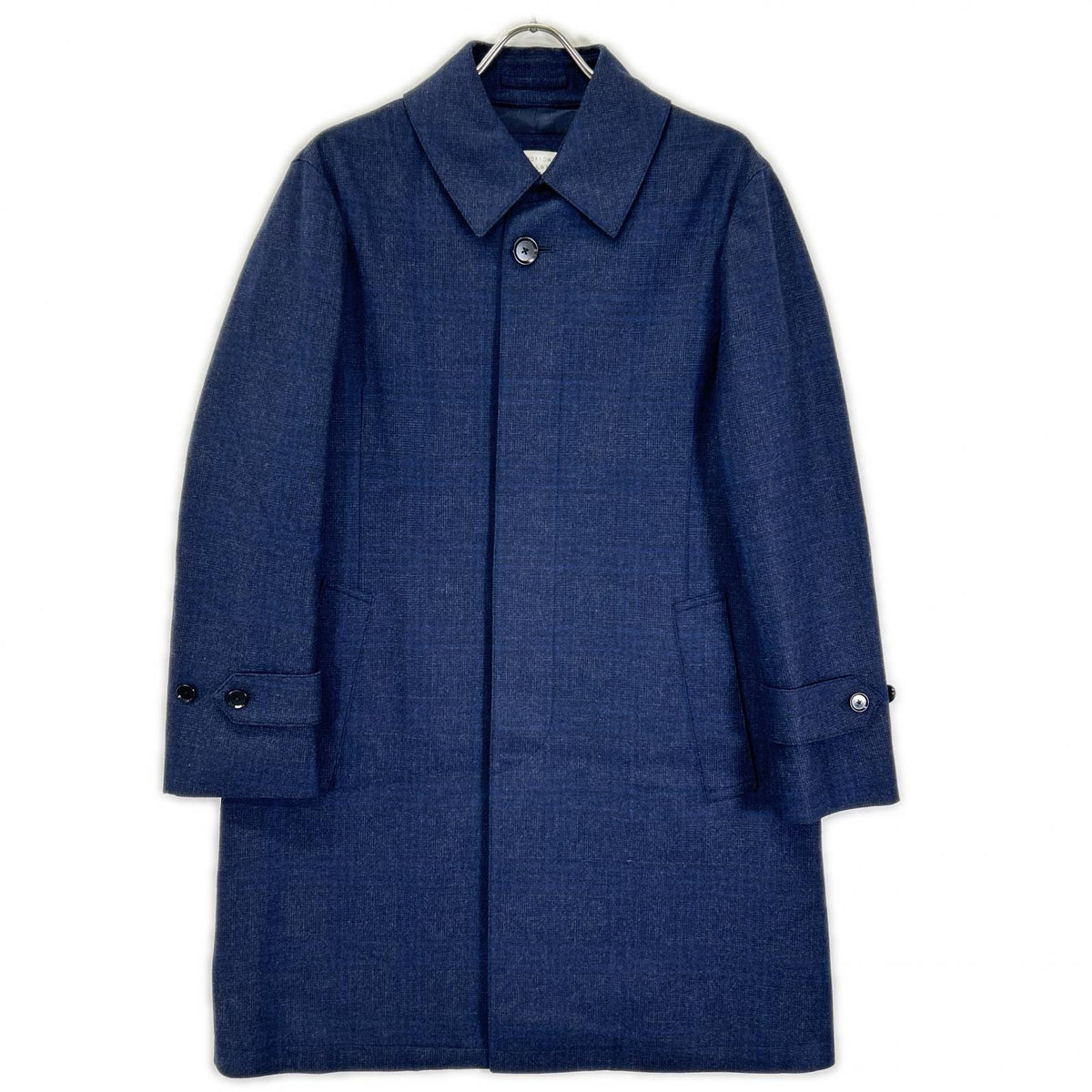 TOMORROWLAND PILGRIM Navy Zegna Wool Balmacaan Coat Size 46
