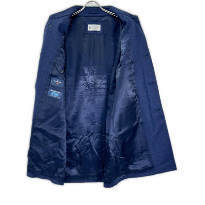 TOMORROWLAND PILGRIM Navy Zegna Wool Balmacaan Coat Size 46