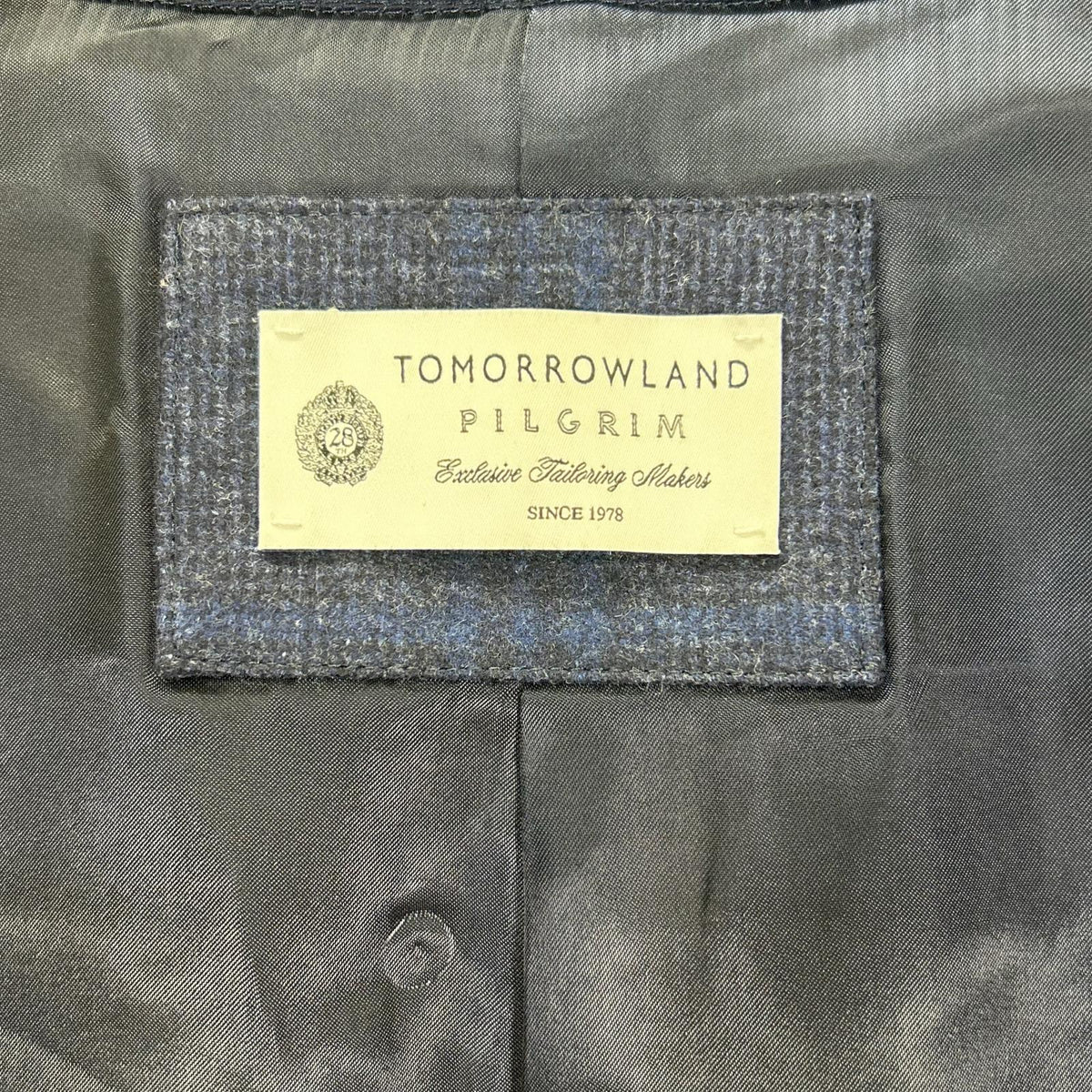 TOMORROWLAND PILGRIM Navy Zegna Wool Balmacaan Coat Size 46