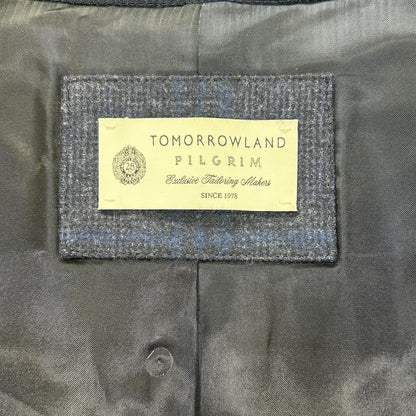 TOMORROWLAND PILGRIM Navy Zegna Wool Balmacaan Coat Size 46