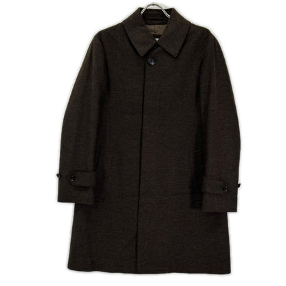 TOMORROWLAND PILGRIM Brown Zegna Wool Balmacaan Coat Size 46