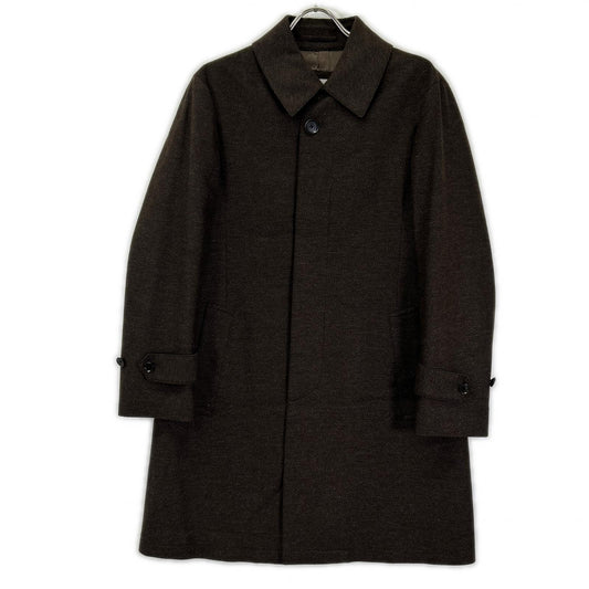 TOMORROWLAND PILGRIM Brown Zegna Wool Balmacaan Coat Size 46