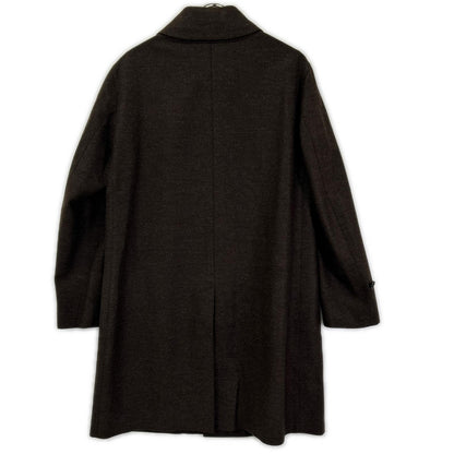 TOMORROWLAND PILGRIM Brown Zegna Wool Balmacaan Coat Size 46