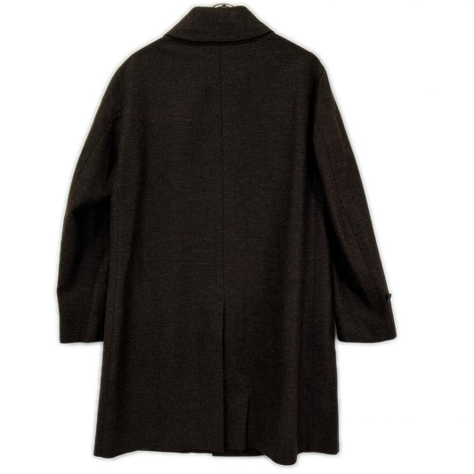 TOMORROWLAND PILGRIM Brown Zegna Wool Balmacaan Coat Size 46