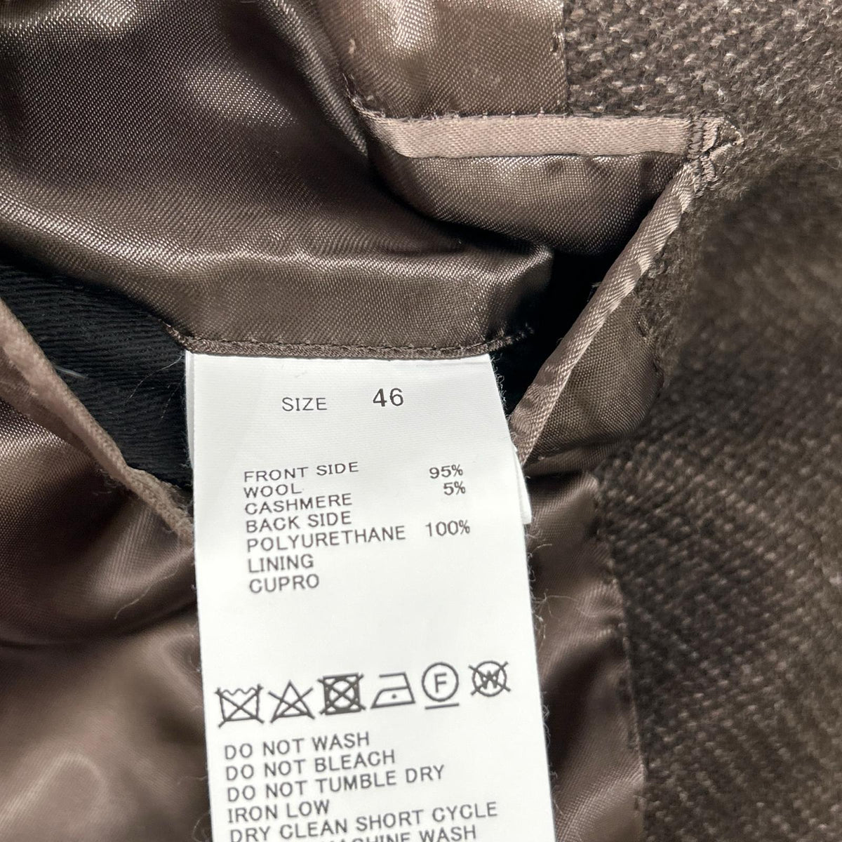TOMORROWLAND PILGRIM Brown Zegna Wool Balmacaan Coat Size 46