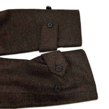 TOMORROWLAND PILGRIM Brown Zegna Wool Balmacaan Coat Size 46