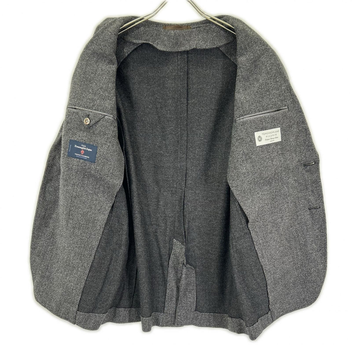 TOMORROWLAND PILGRIM Gray Zegna Wool 2B Blazer Size 46