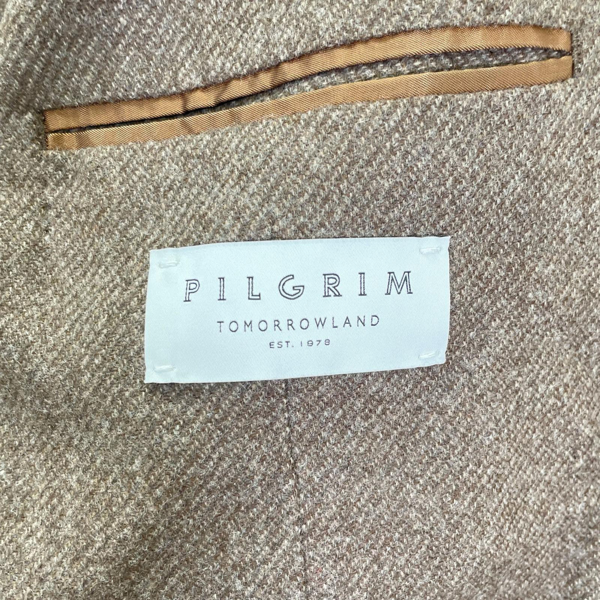 TOMORROWLAND PILGRIM Brown Zegna Wool 2B Jacket Size 46