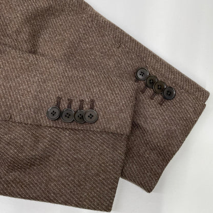 TOMORROWLAND PILGRIM Brown Zegna Wool 2B Jacket Size 46