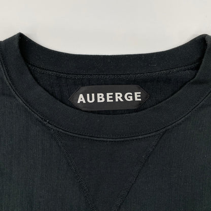 AUBERGE Black Cotton Stripe V-Gusset T-Shirt Size 42
