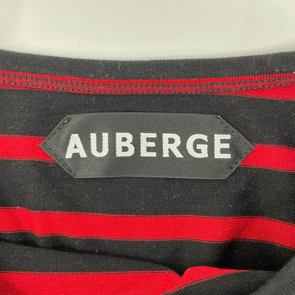 AUBERGE Red x Black CAMELIA Marine Border T-Shirt Size 42